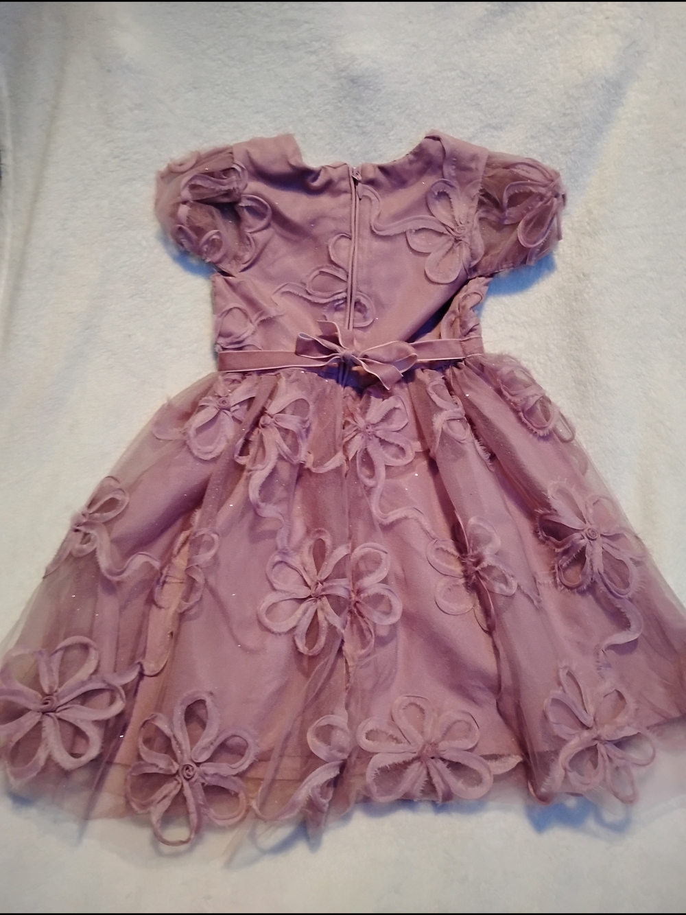 Kensie Girl Lavender Organza Floral Party Dress - Picture 3 of 3